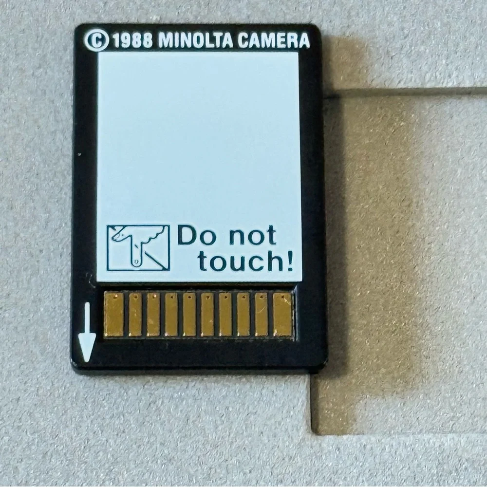 Minolta shooting maxxum card